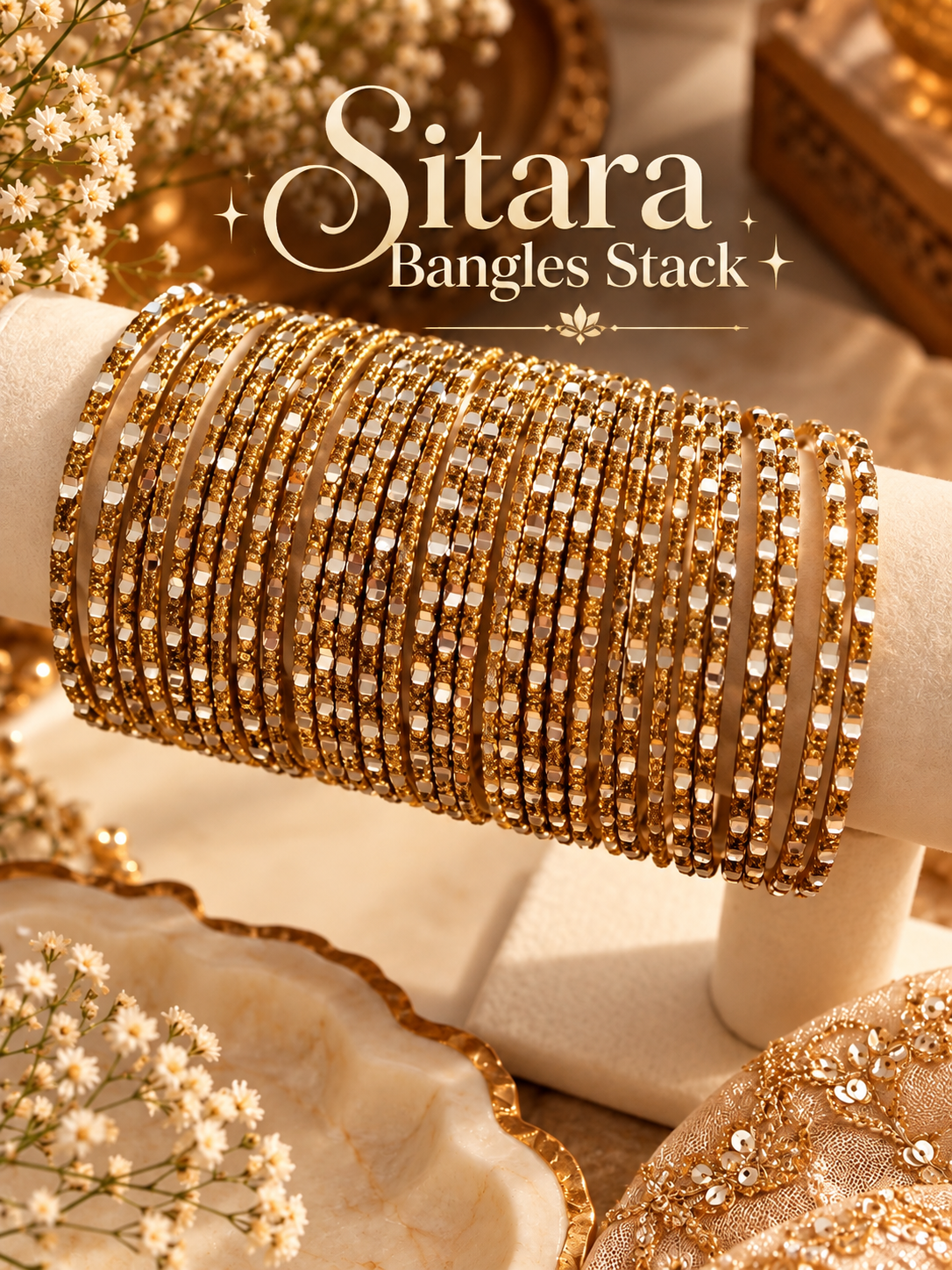 Sitara Indian Gold Bangles & Bangle Stacks