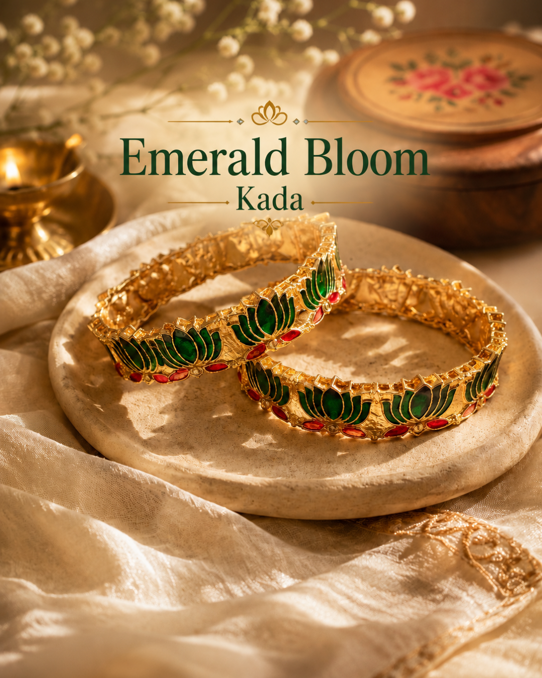 Emerald Bloom Kada
