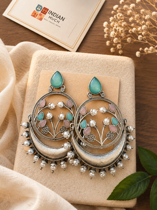 Meher Mint Bloom Earrings