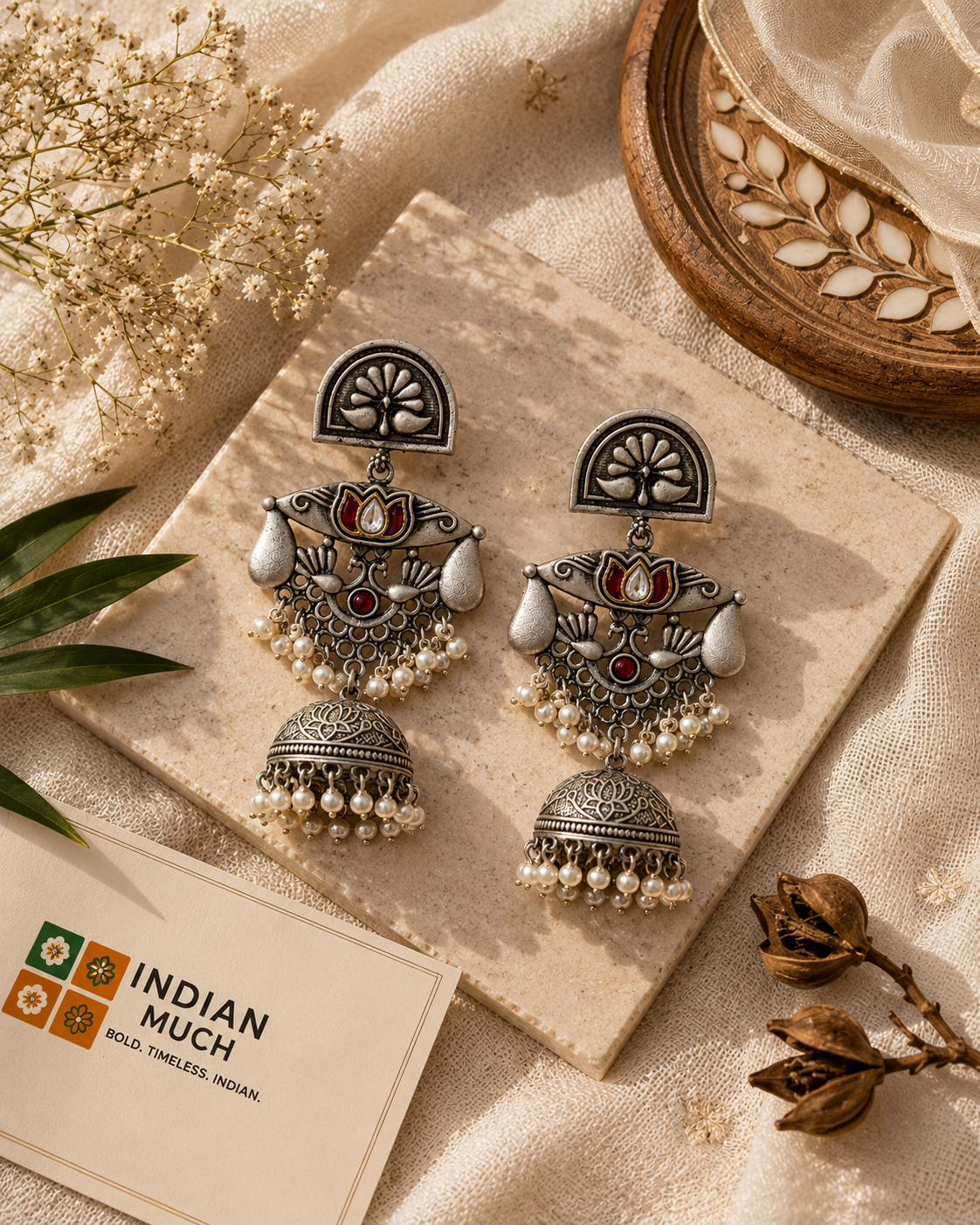 Kamal Noor Jhumkas