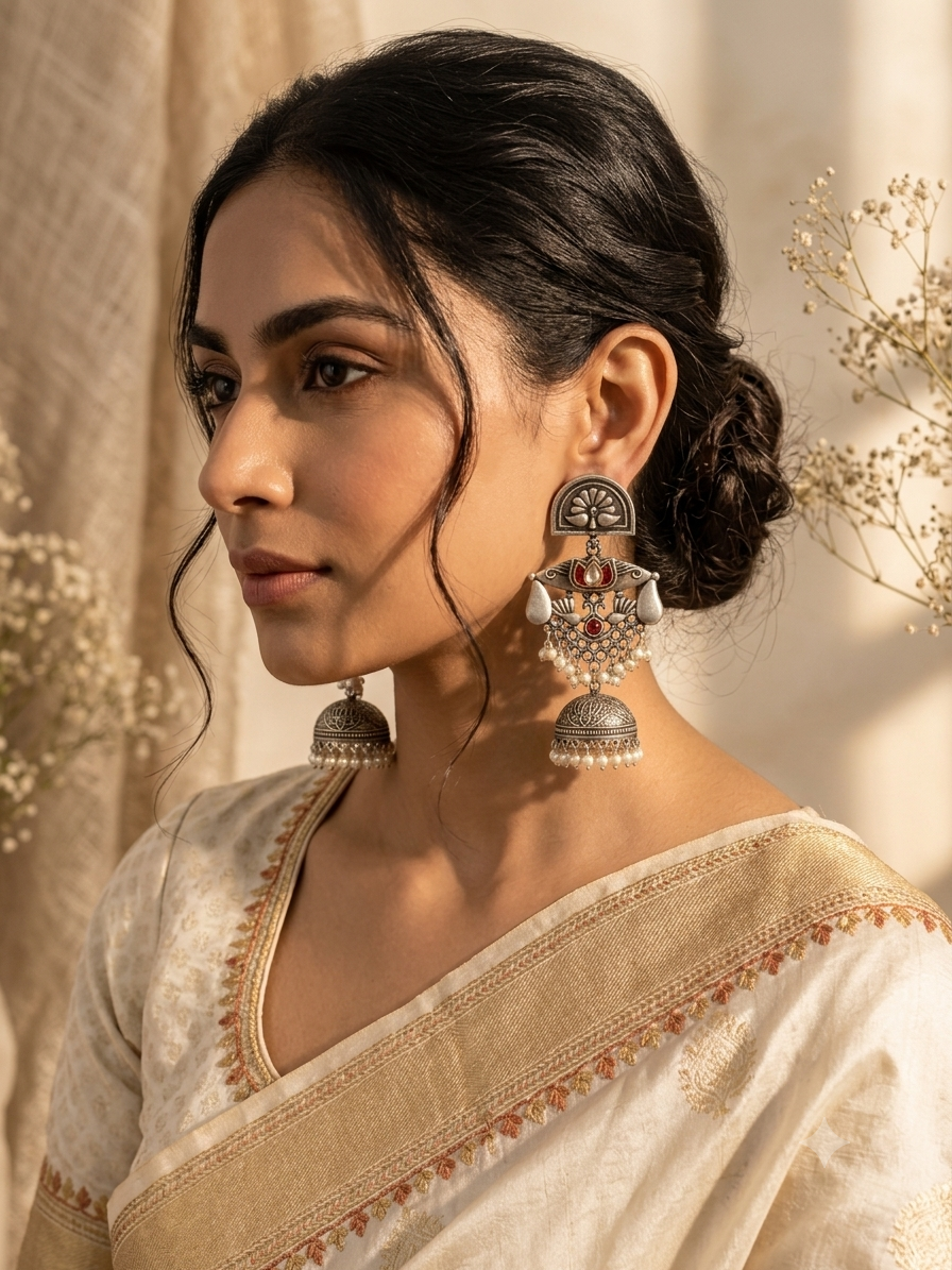 Kamal Noor Jhumkas