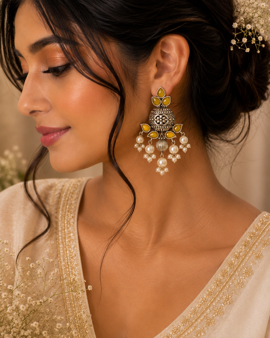 Pushp Drop Earrings