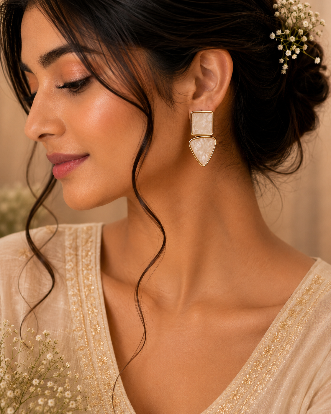 Ivory Aura Earrings