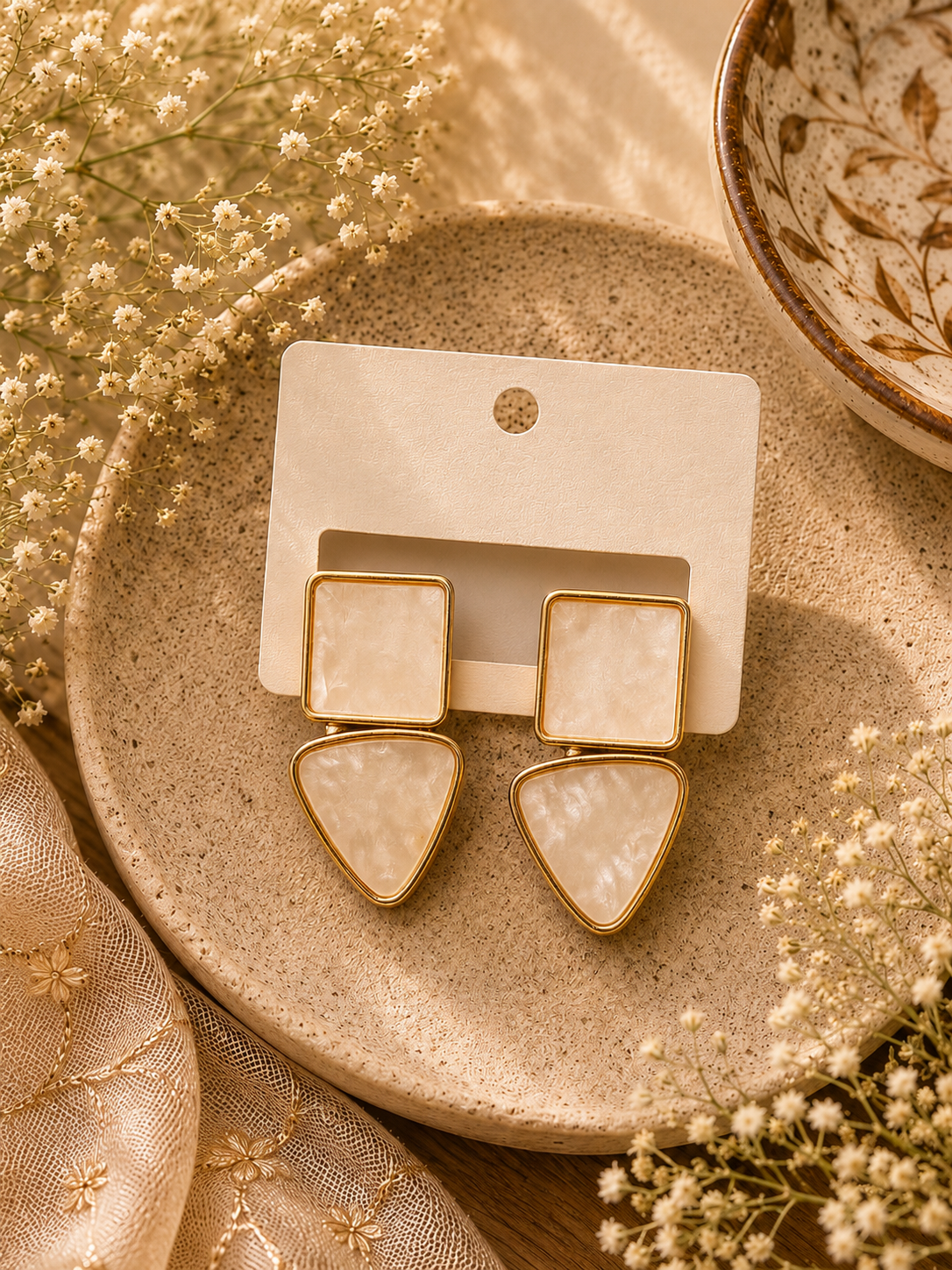 Ivory Aura Earrings