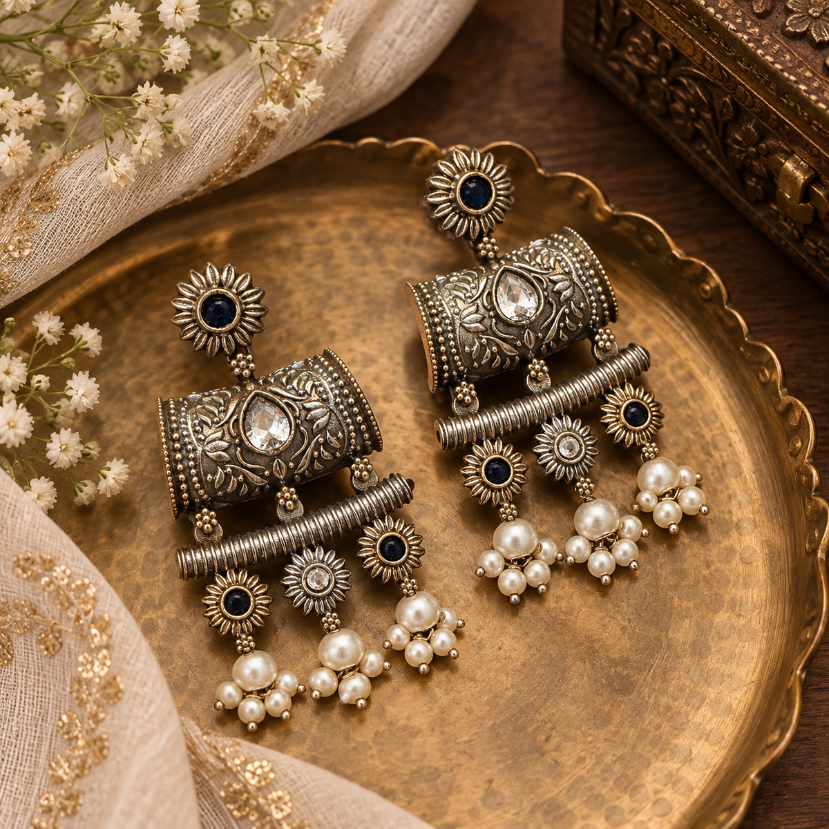Rajwada Mor Necklace Set