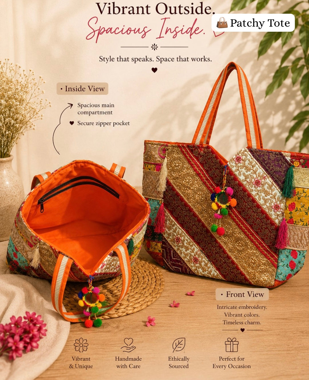 Patchy Tote