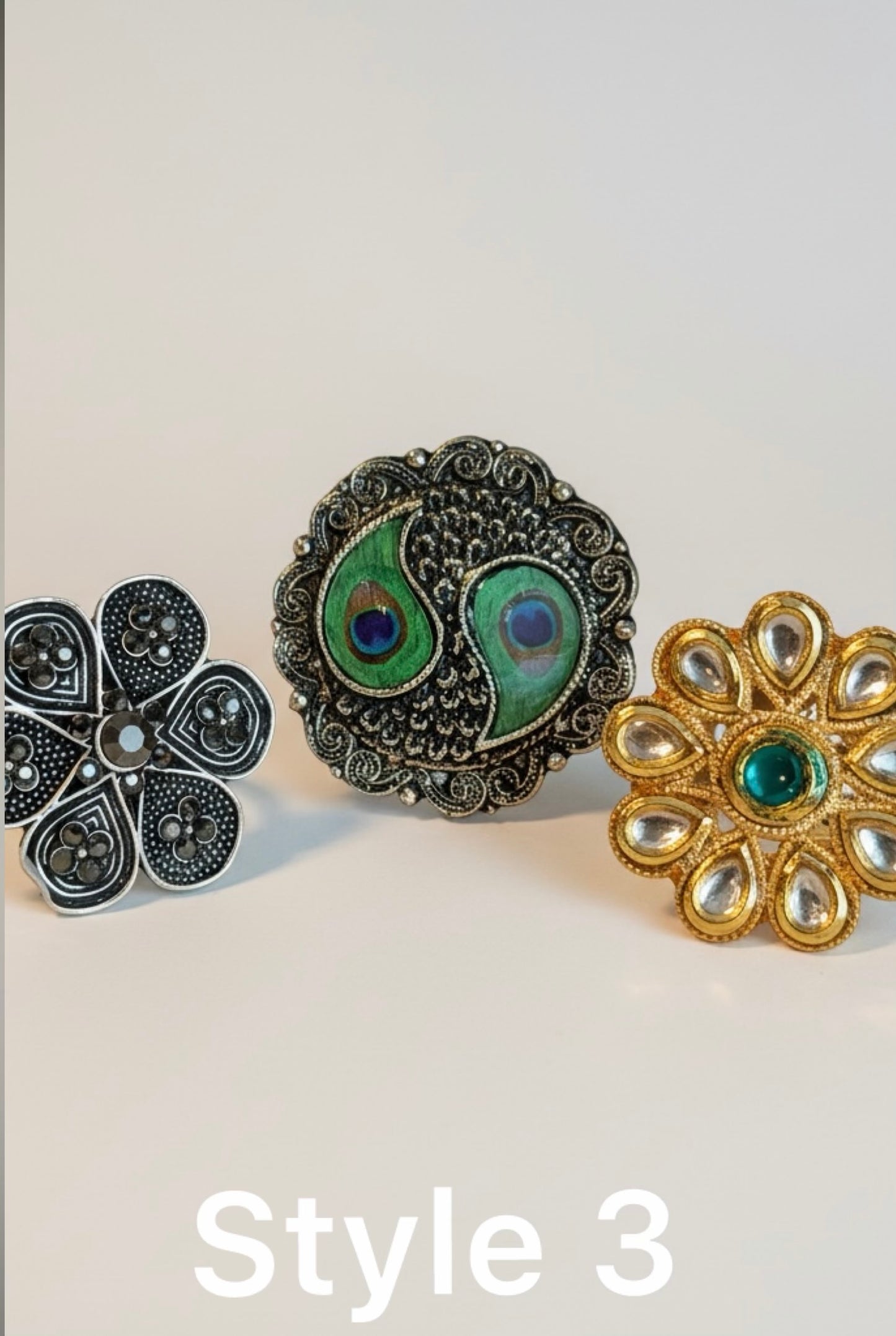 Desi Drama Ring Stack  (Set of 3)