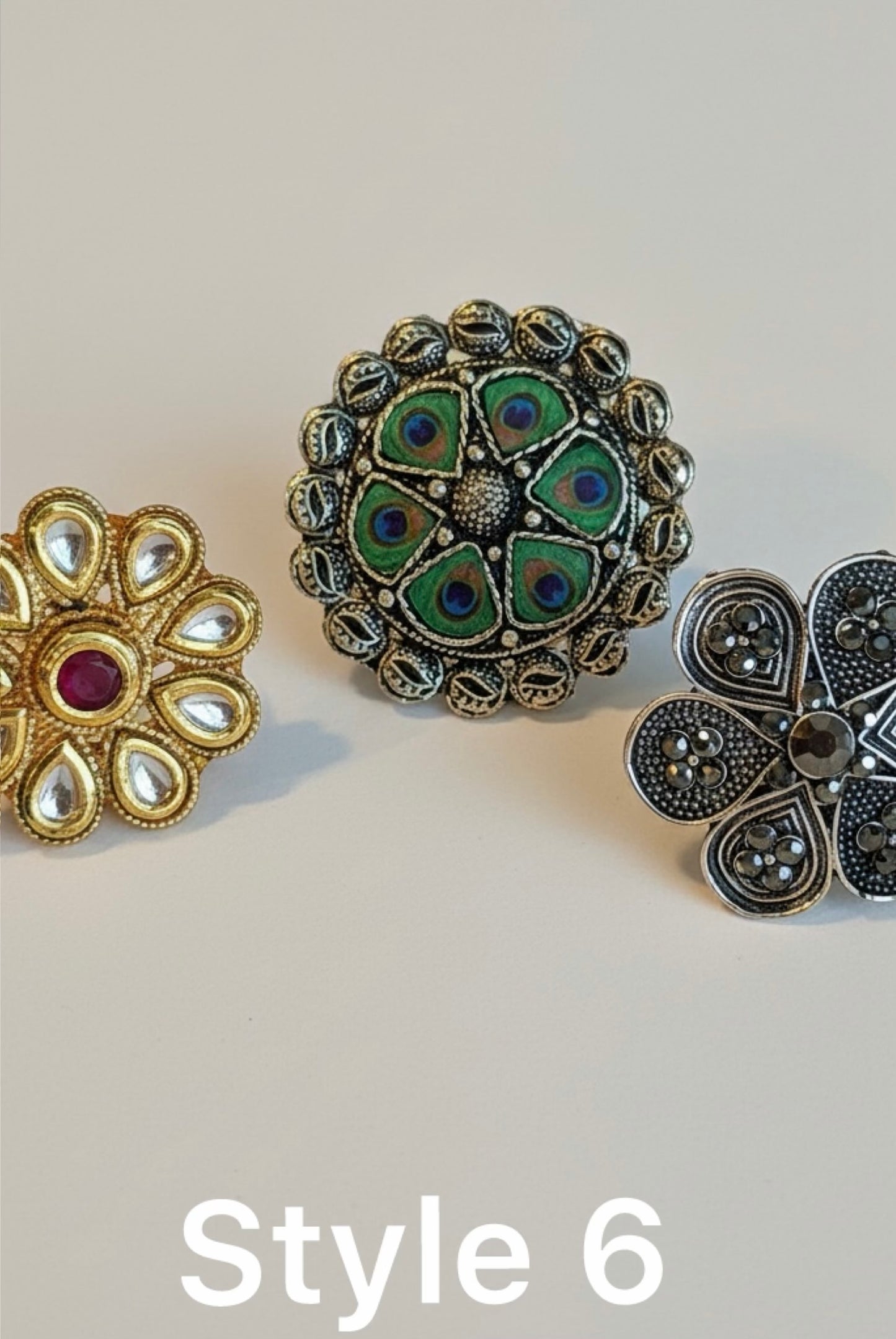 Desi Drama Ring Stack  (Set of 3)