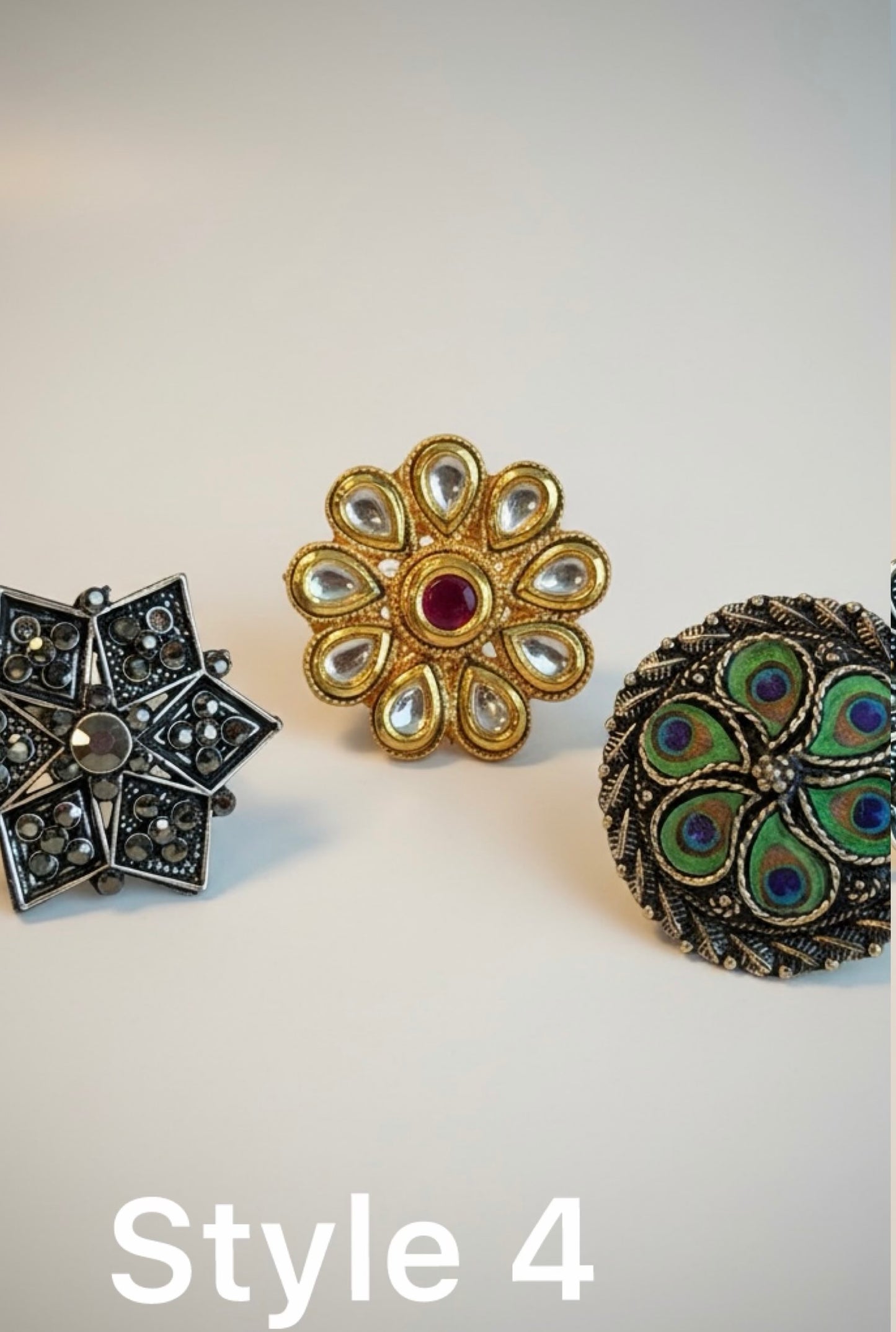 Desi Drama Ring Stack  (Set of 3)