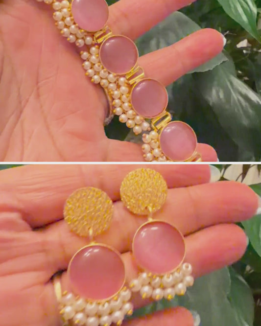 Rose Blush Choker Set