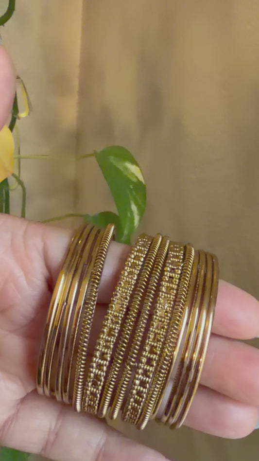 Rajsi & Maharani Indian Gold Bangles & Bangle Stacks
